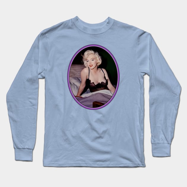 Marilyn Monroe: All-American Bombshell Long Sleeve T-Shirt by Noir-N-More